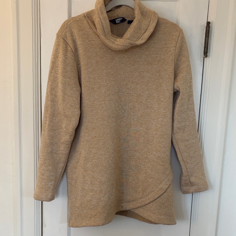 LandsEnd women’s funnel sweater sweatshirt